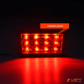 Red Clear LED Rear Bumper Bar Fog & Brake Tail light for Subaru WRX & STI 2014 - 2021 VA - Mars Performance